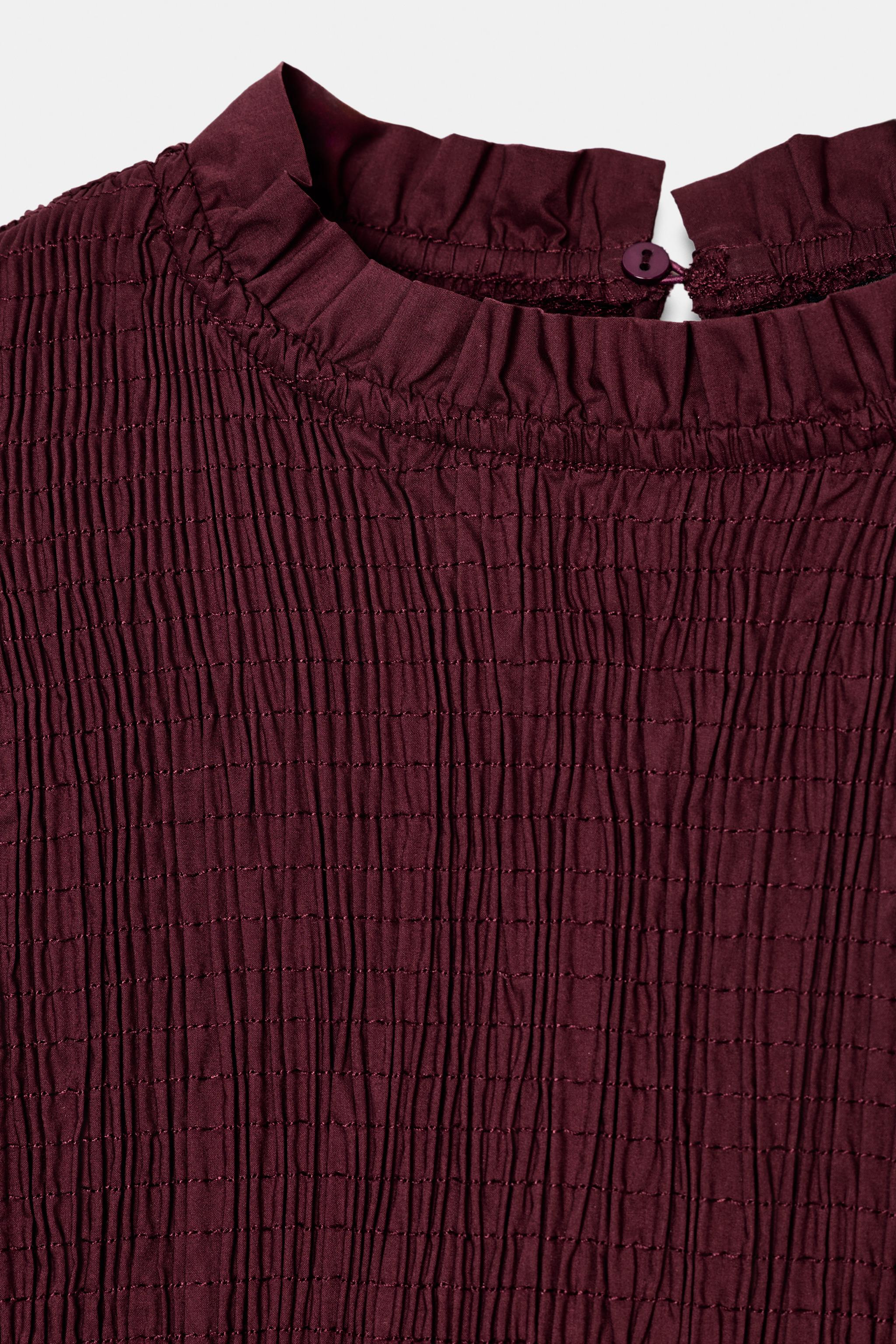 CHEMISE À RAYURES NID D'ABEILLE